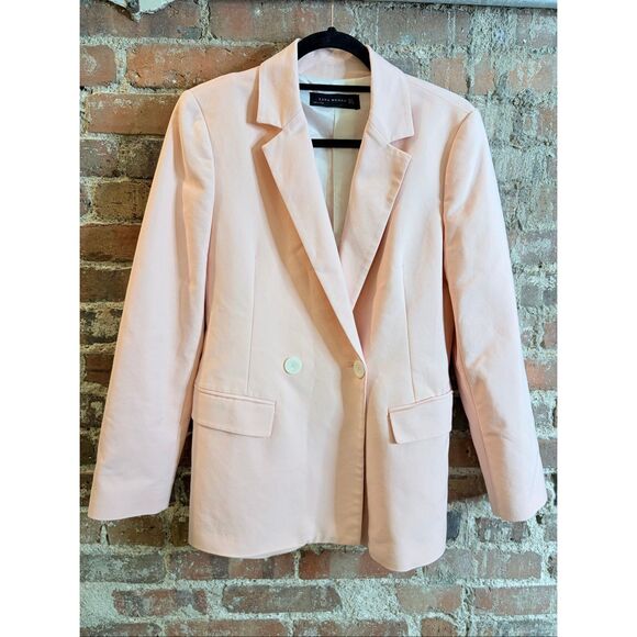 Zara Jackets & Blazers - ZARA | WOMAN • Pink Double Breasted Blazer • Ladies Size M